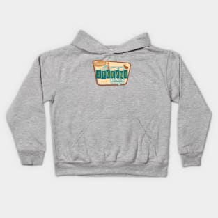 Spokane WA Retro Skyline Kids Hoodie